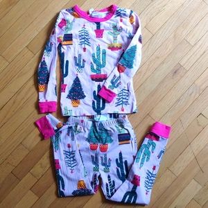 2-piece 'Christmas' cactus pajamas, 3T, Bed Head